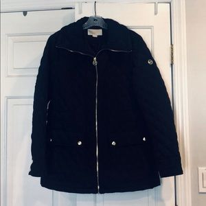 Michael Kors Navy Quilted Coat NWOT